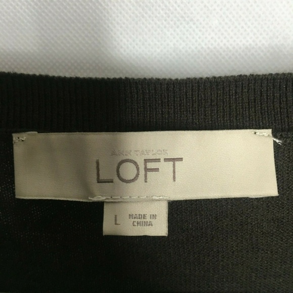 Ann Taylor LOFT Wool Blend Long Sleeve Brown - Picture 5 of 5